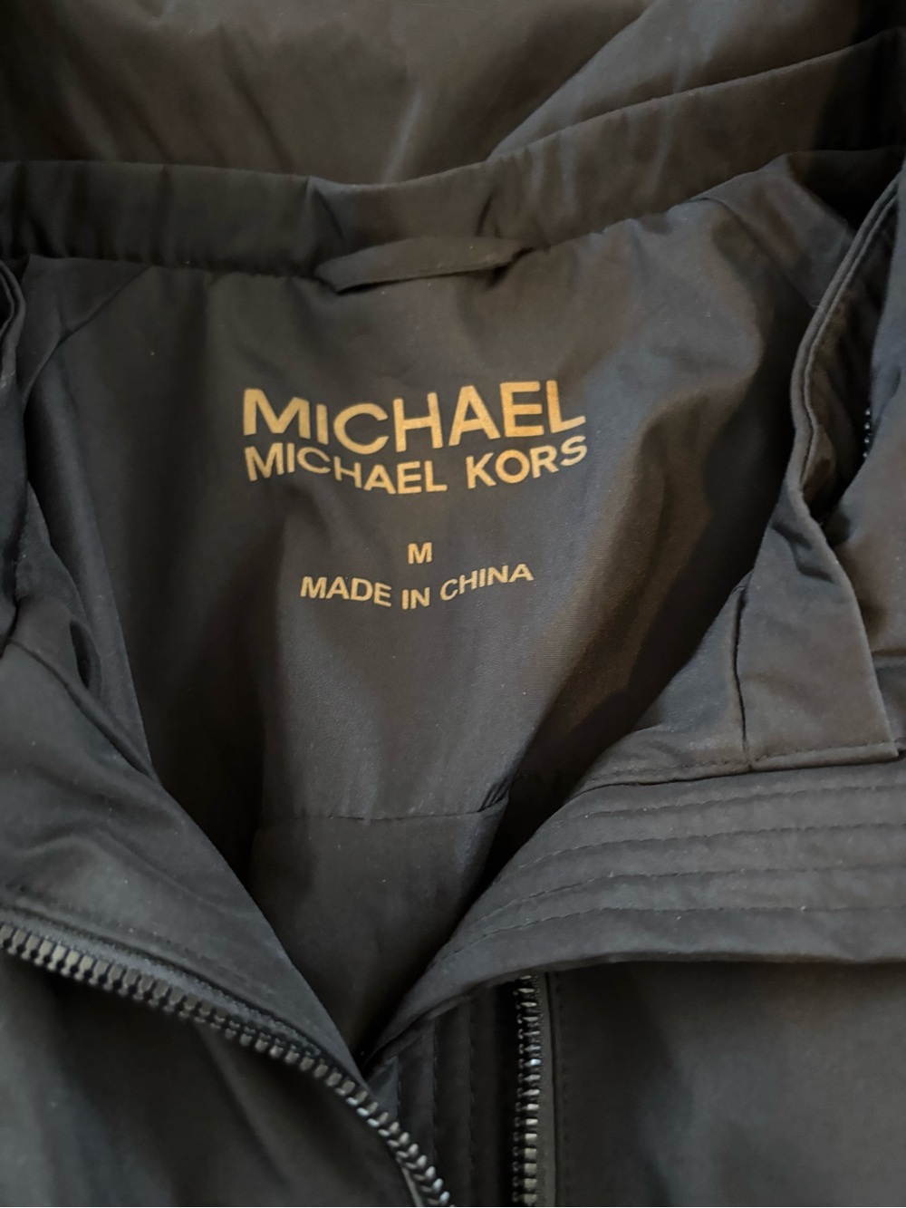 MICHAEL Michael Kors Black Lightweight Zip-Front Utility Jacket - Picture 2 of 6